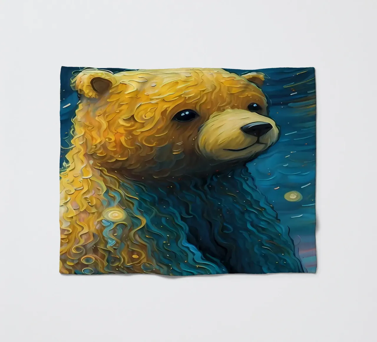 Bär Imaginär Fleecedecke von Adrian Patel