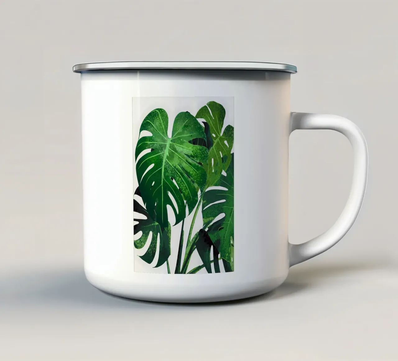 pianta tropicale tazza in smalto da Nicholas Campbell
