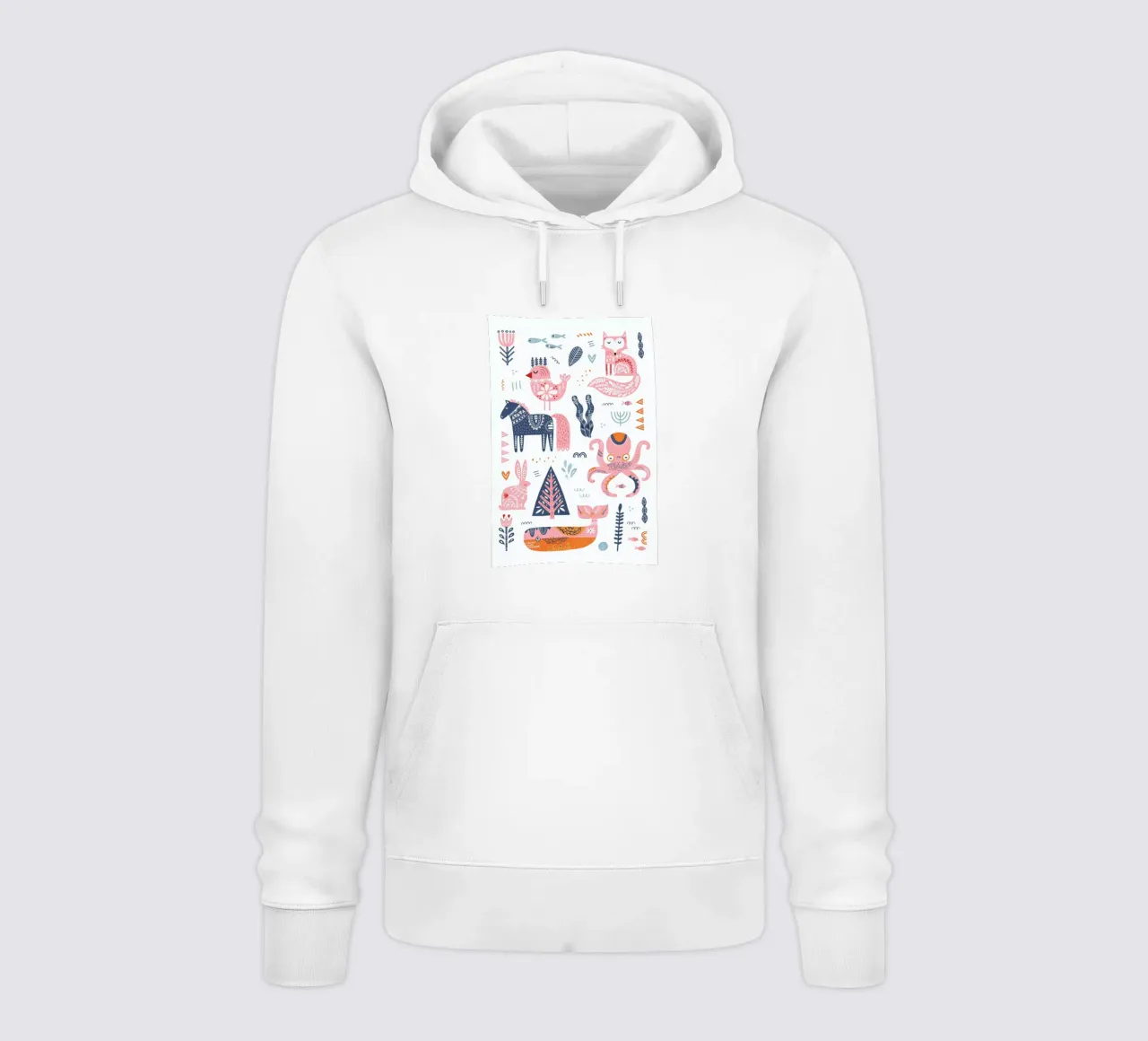 Patchwork Animals hoodie by Little Flourishes