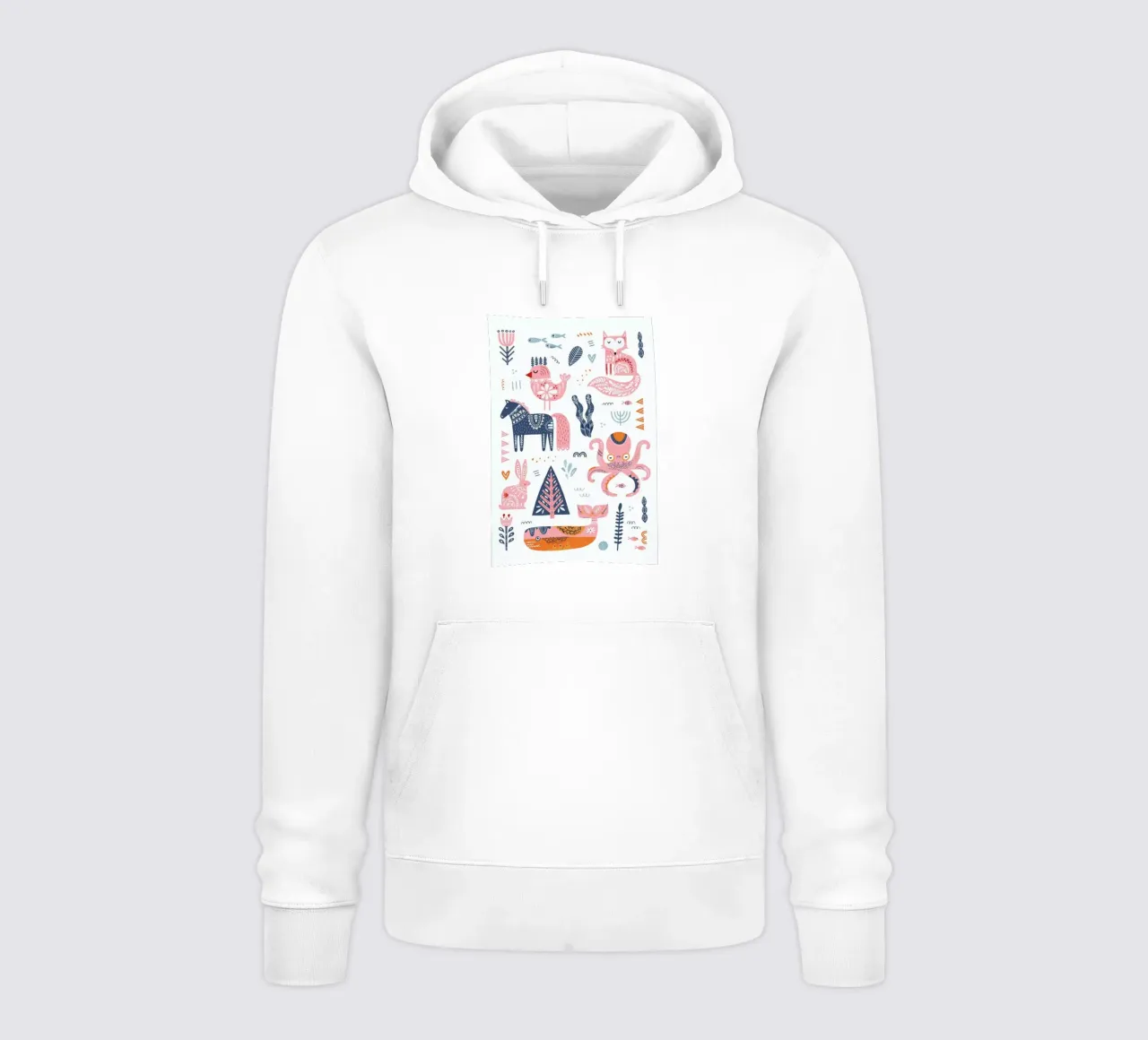 Patchwork Animals Hoodie von Little Flourishes