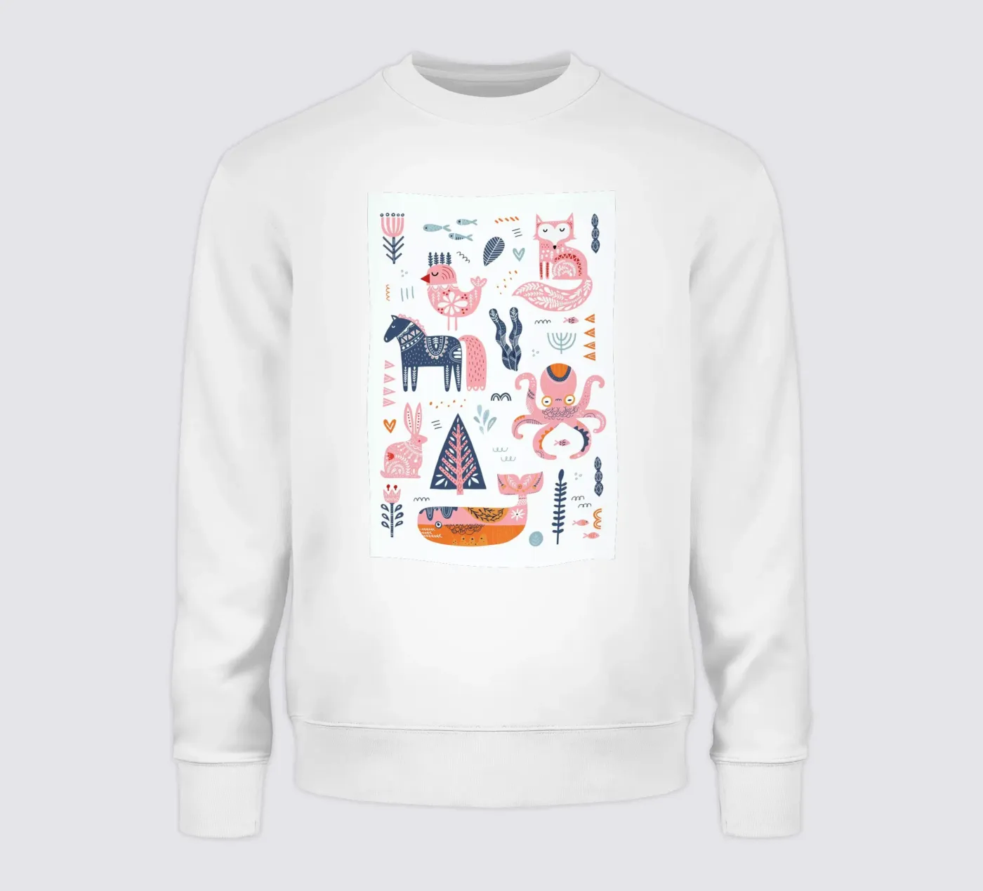Patchwork Animals sweatshirt van Little Flourishes