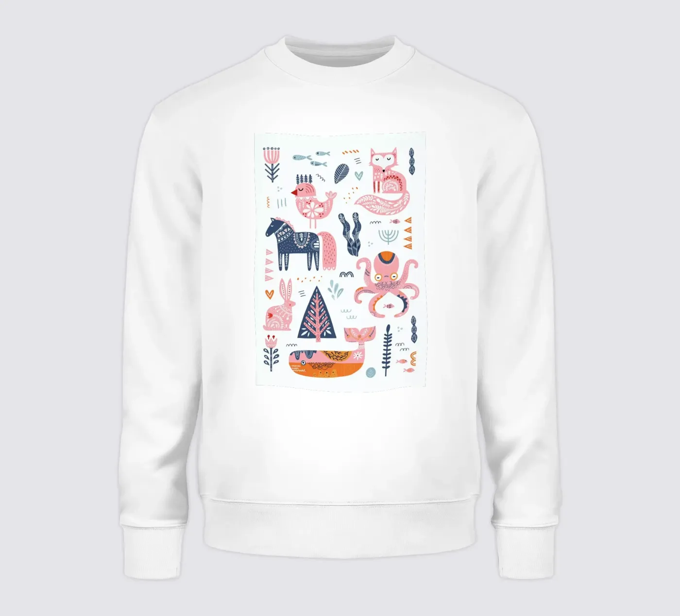 Patchwork Animals sweatshirt van Little Flourishes