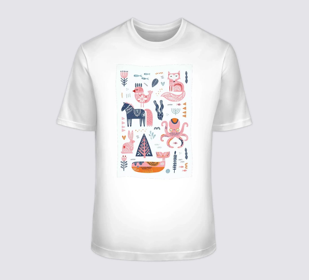 Patchwork Animals camiseta de Little Flourishes