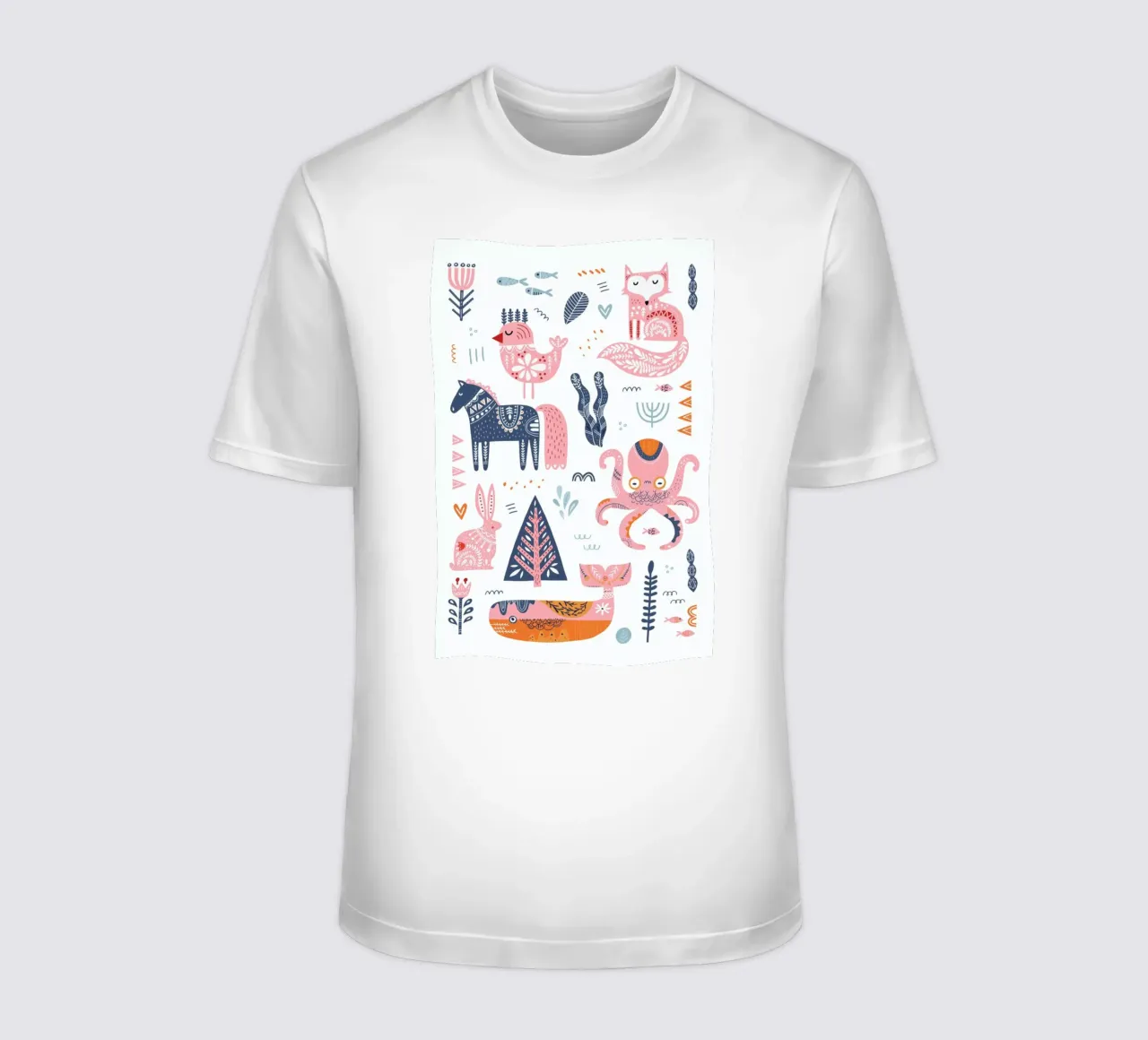 Patchwork Animals t-shirt by Little Flourishes