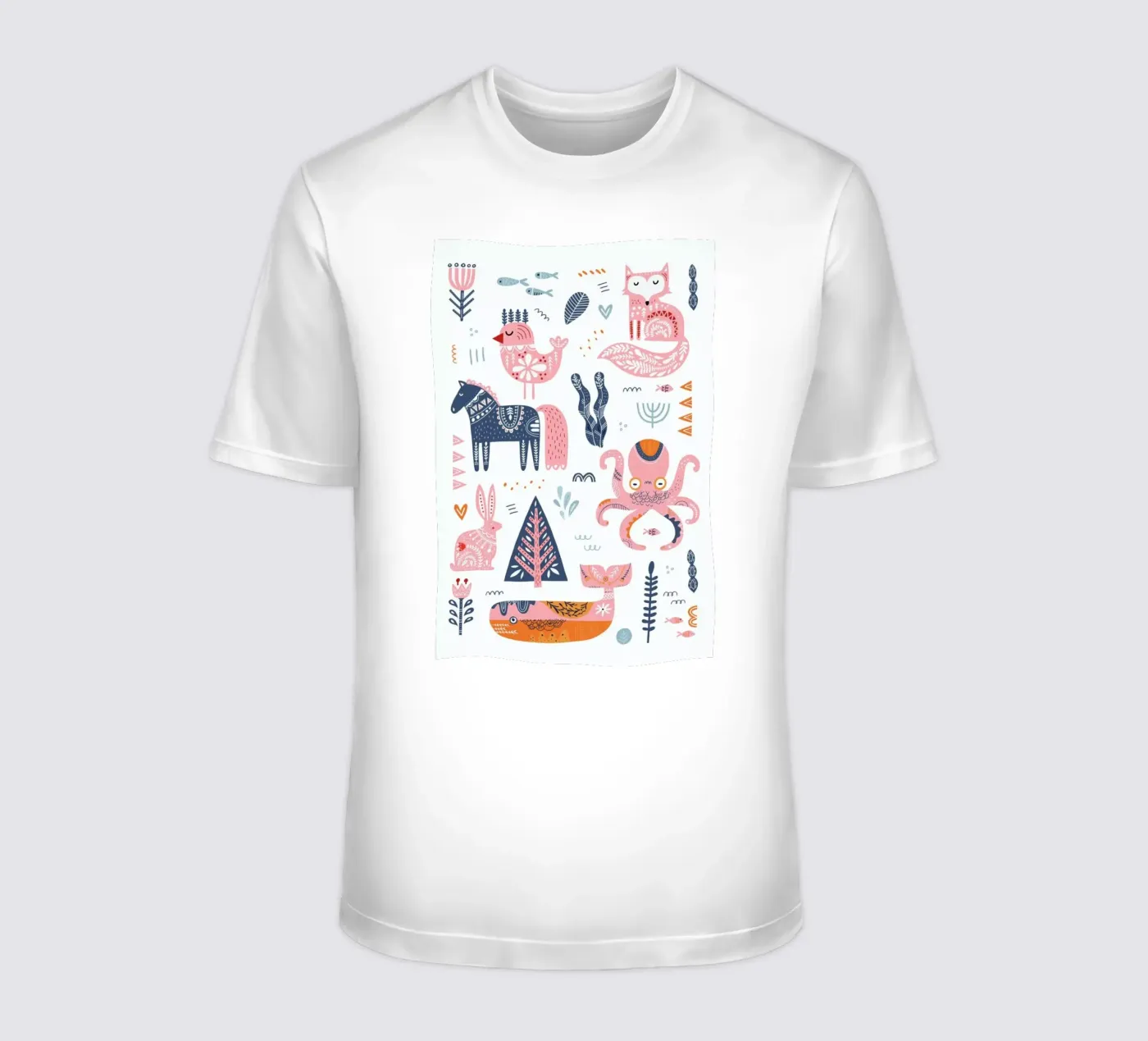 Patchwork Animals t-shirt da Little Flourishes