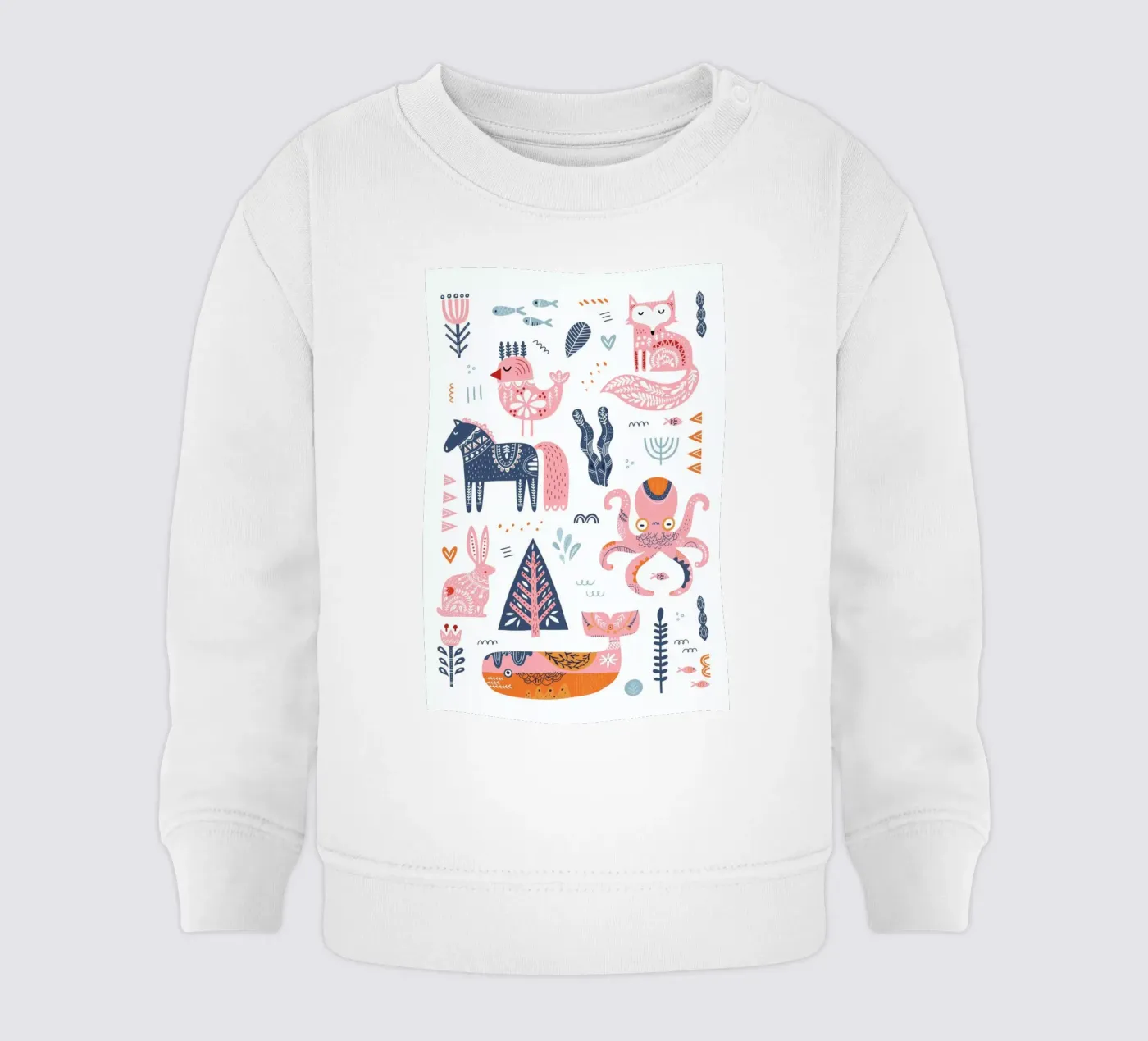 Patchwork Animals sweat pour bébé de Little Flourishes