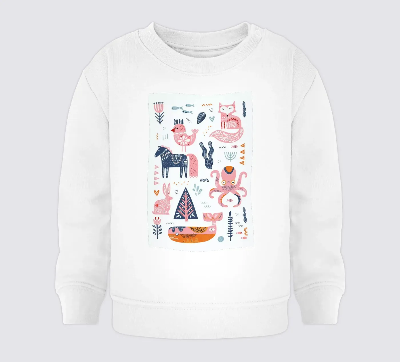 Patchwork Animals sweat pour bébé de Little Flourishes