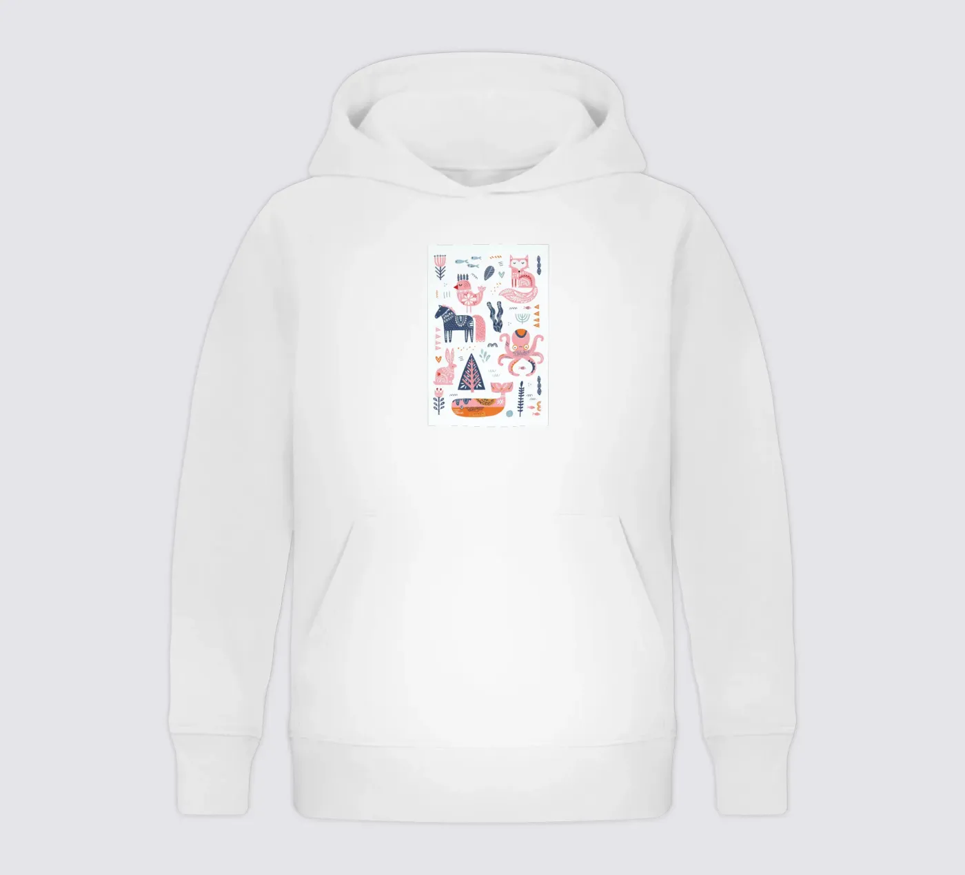 Patchwork Animals kinder hoodie van Little Flourishes