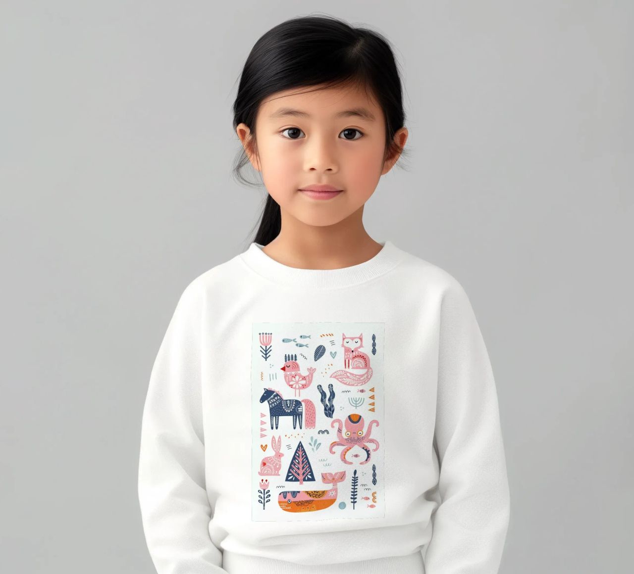 Patchwork Animals felpa bambino da Little Flourishes