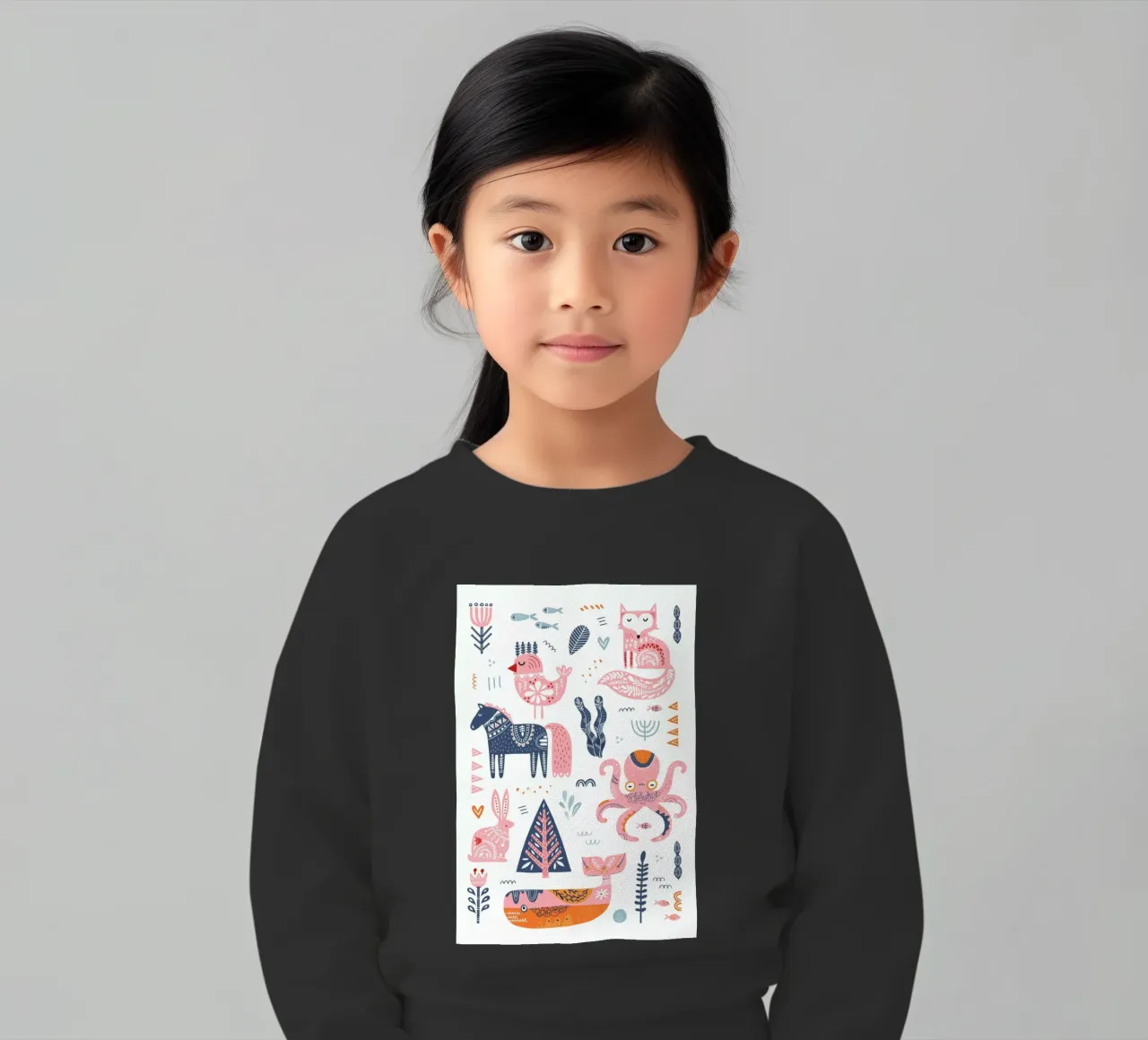 Patchwork Animals felpa bambino da Little Flourishes