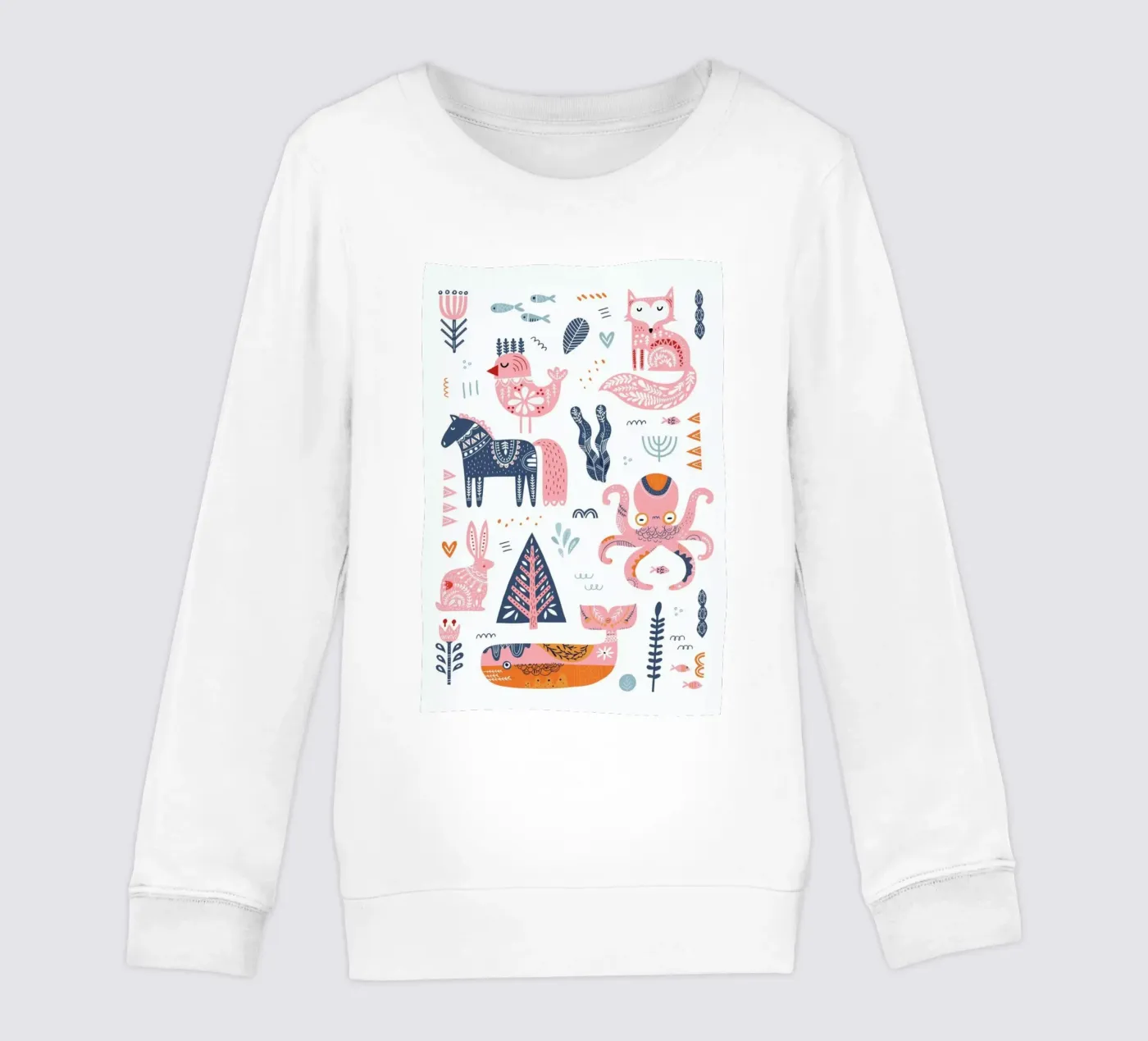 Patchwork Animals kinder sweatshirt van Little Flourishes