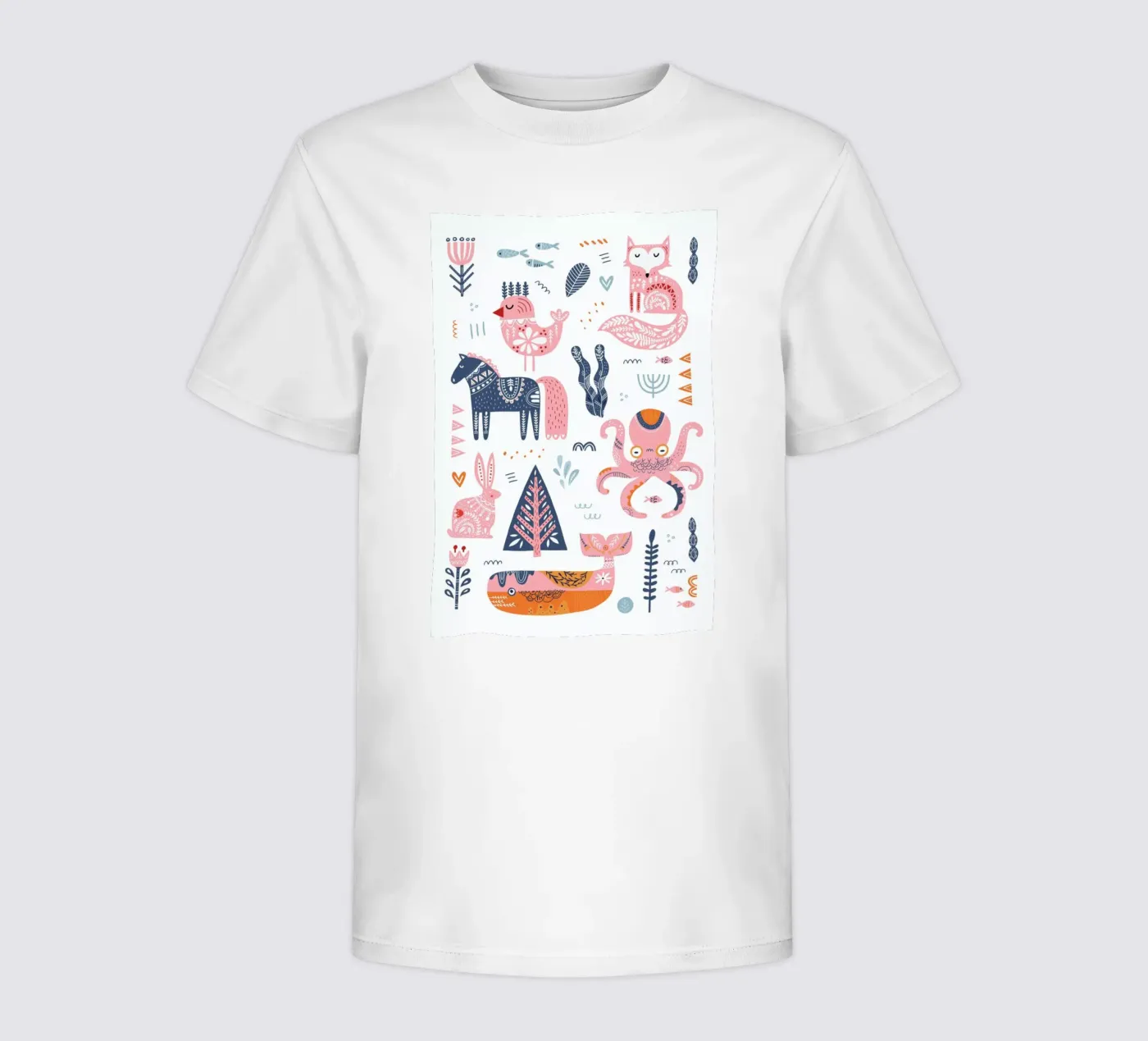 Patchwork Animals t-shirt enfant de Little Flourishes