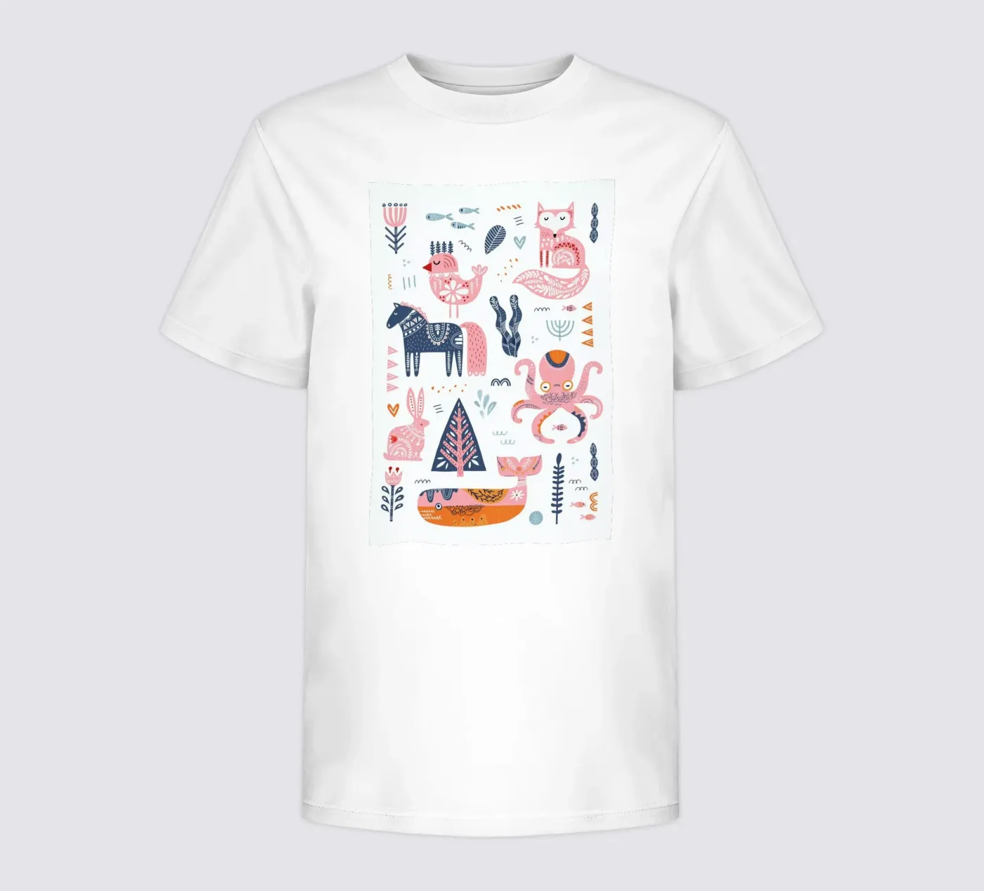 Patchwork Animals t-shirt enfant de Little Flourishes