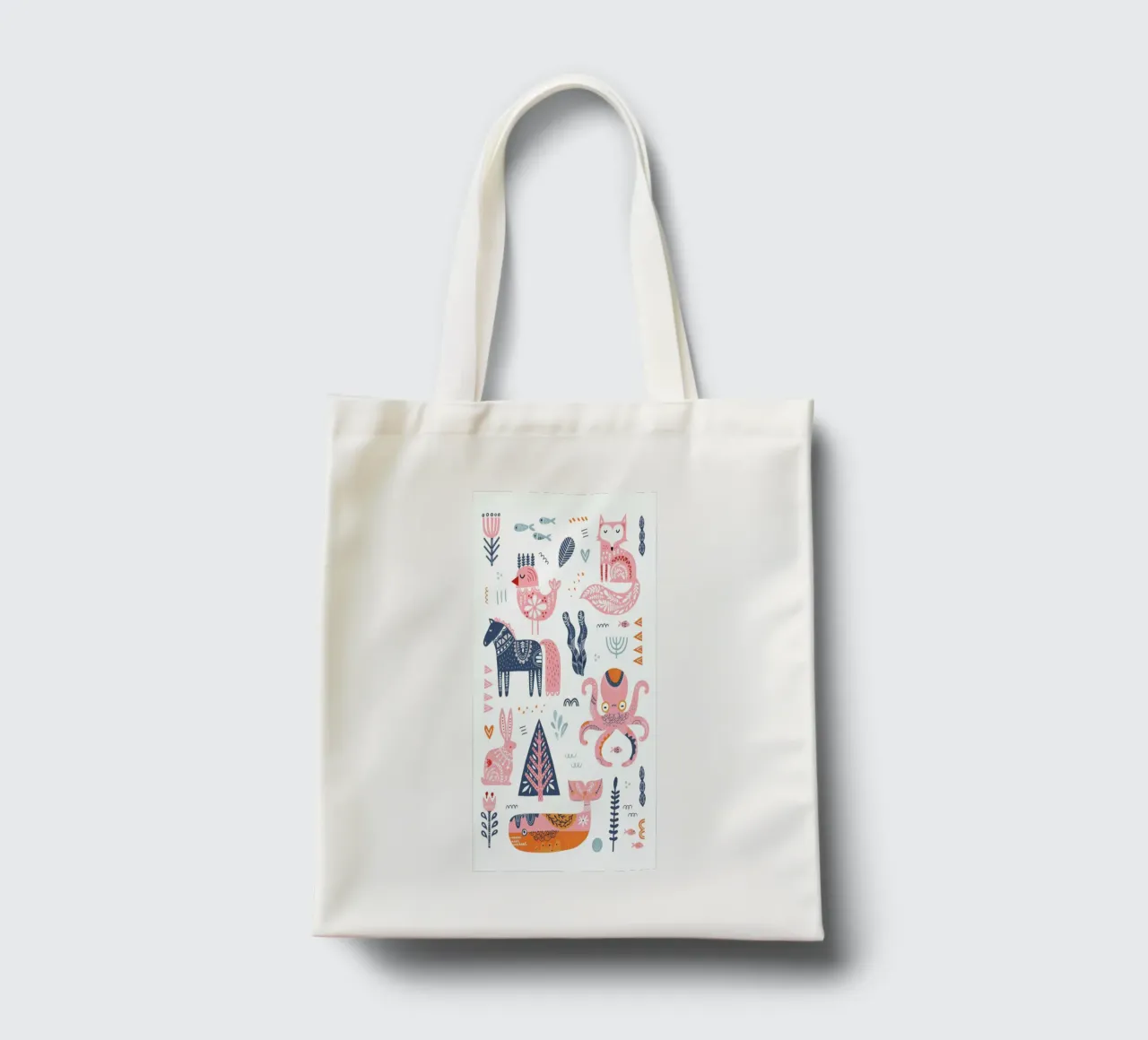Patchwork Animals tote bag de Little Flourishes