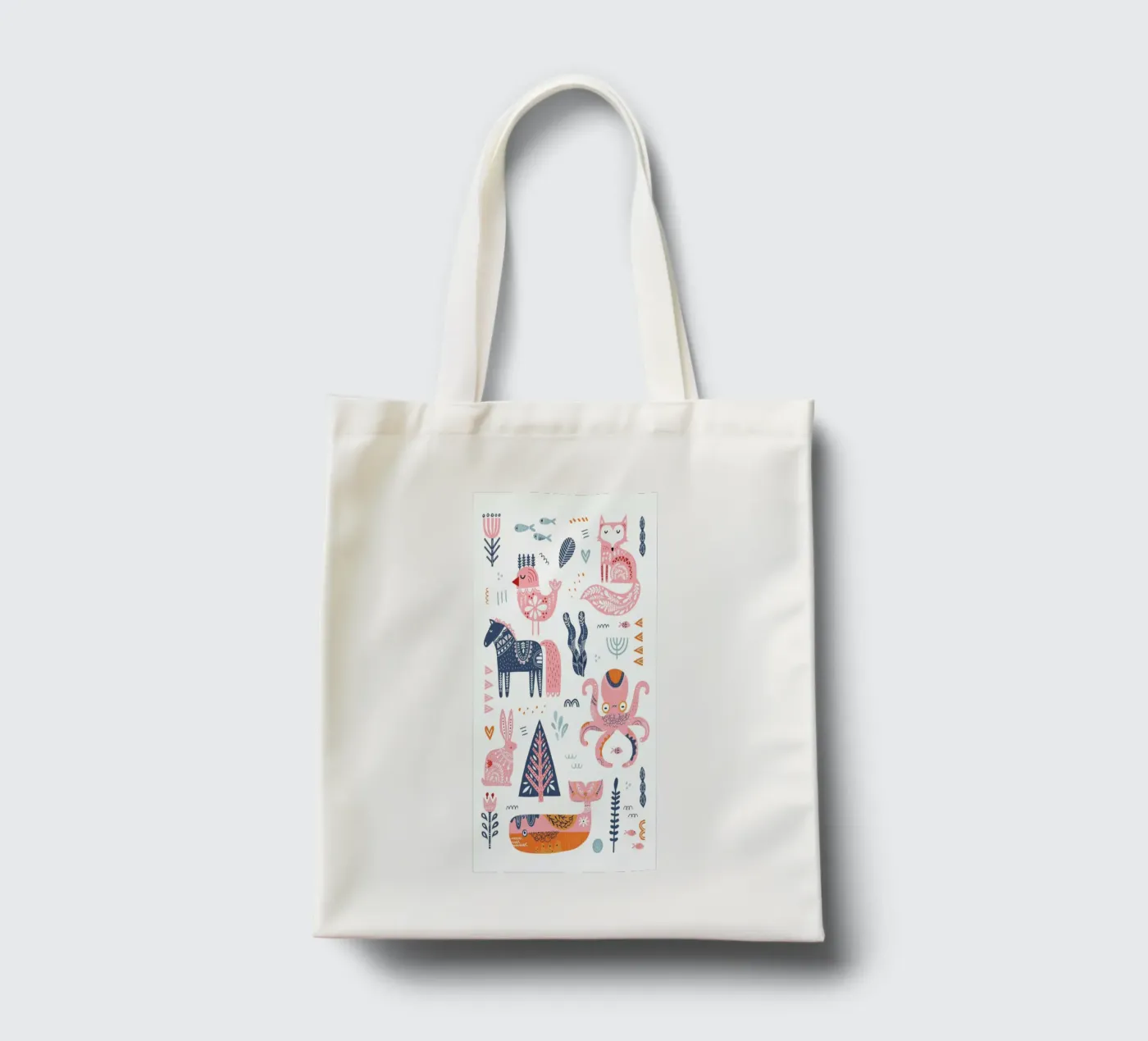 Patchwork Animals Jutebeutel von Little Flourishes