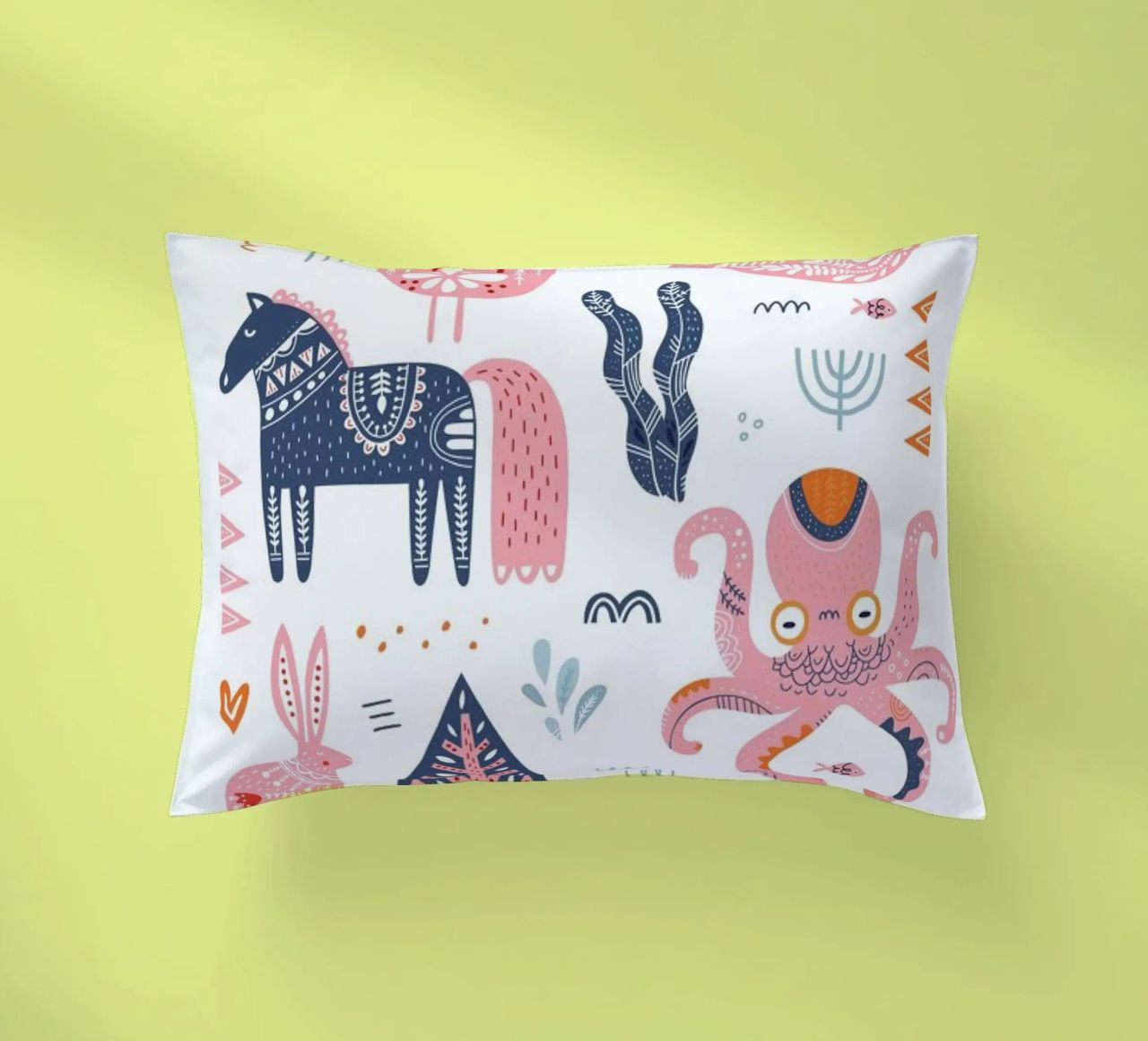 Patchwork Animals decorative cushion by Little Flourishes