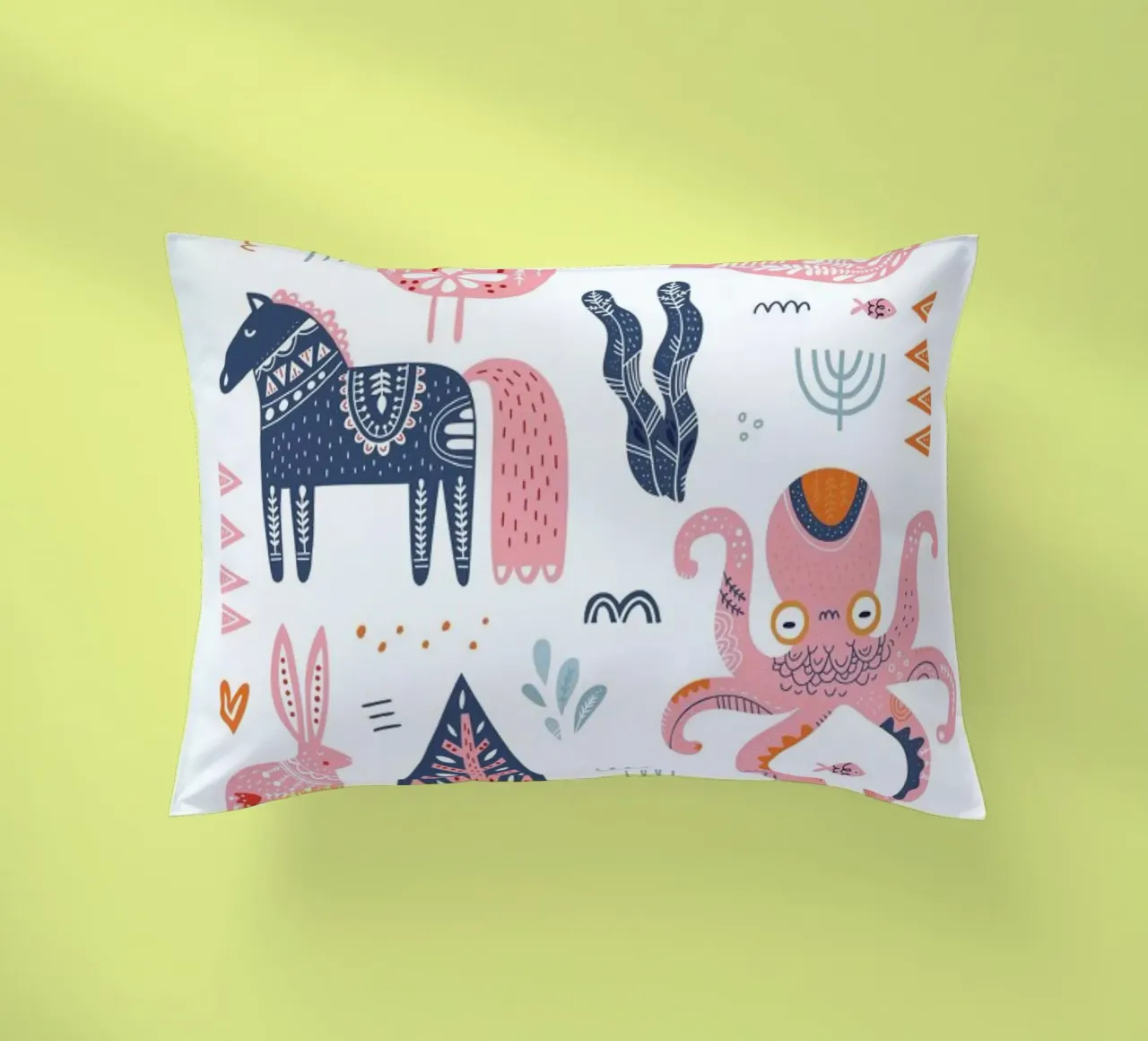 Patchwork Animals decorative cushion by Little Flourishes