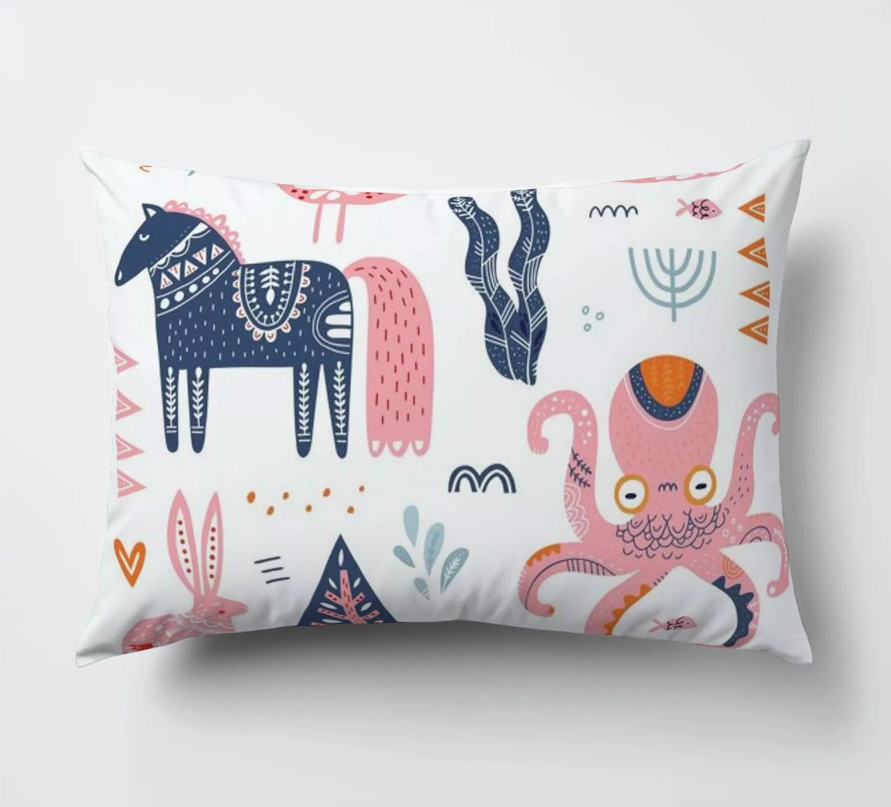Patchwork Animals decorative cushion by Little Flourishes