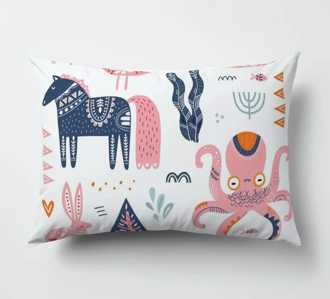 Patchwork Animals decorative cushion by Little Flourishes