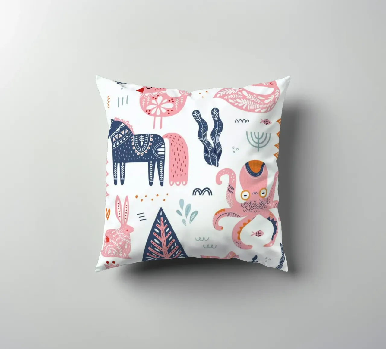 Patchwork Animals cuscino da Little Flourishes