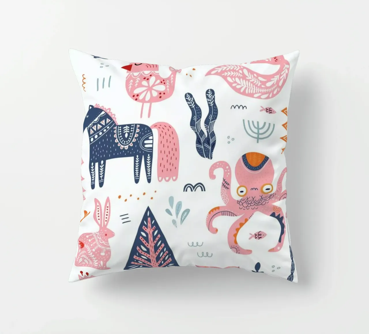 Patchwork Animals cuscino da Little Flourishes
