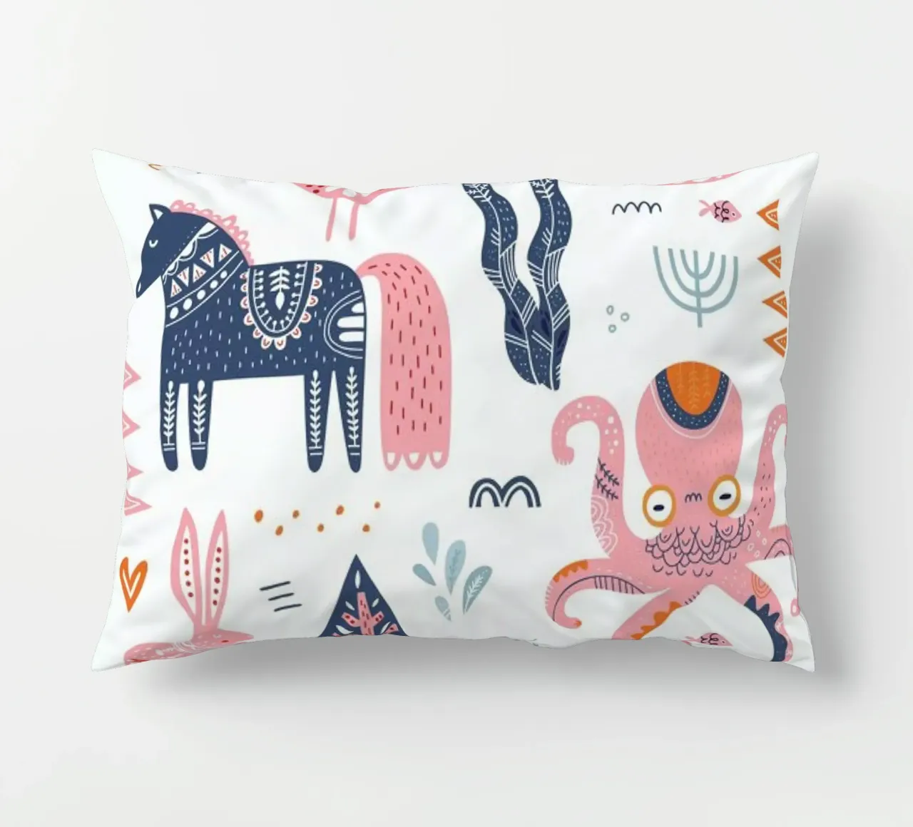 Patchwork Animals decorative cushion by Little Flourishes