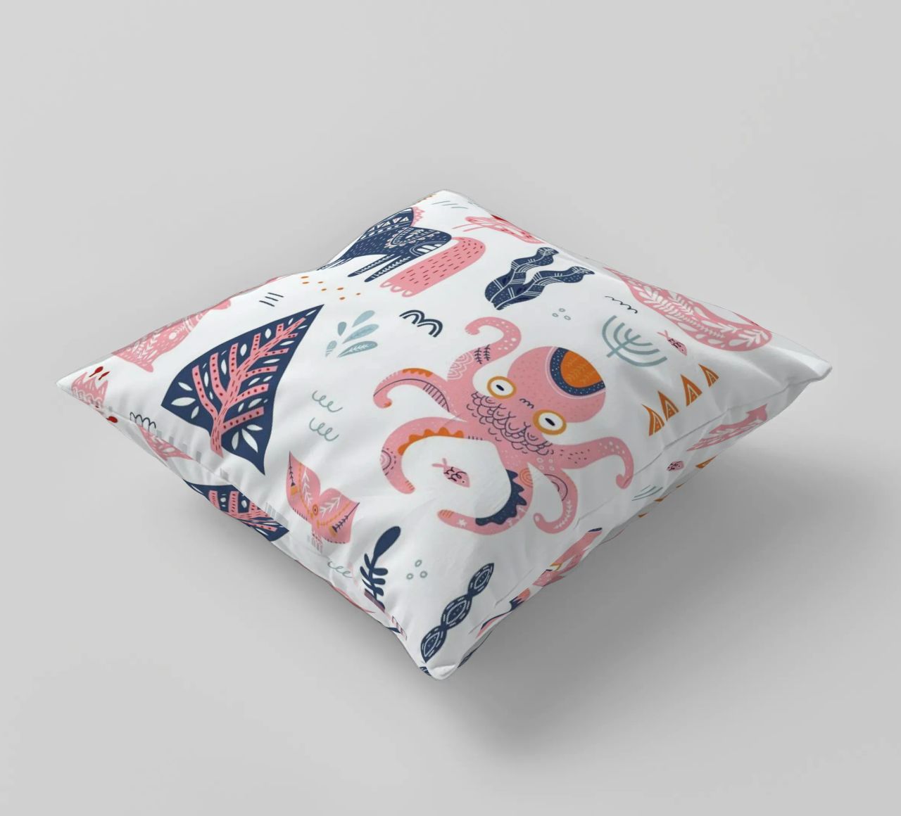 Patchwork Animals decorative cushion by Little Flourishes