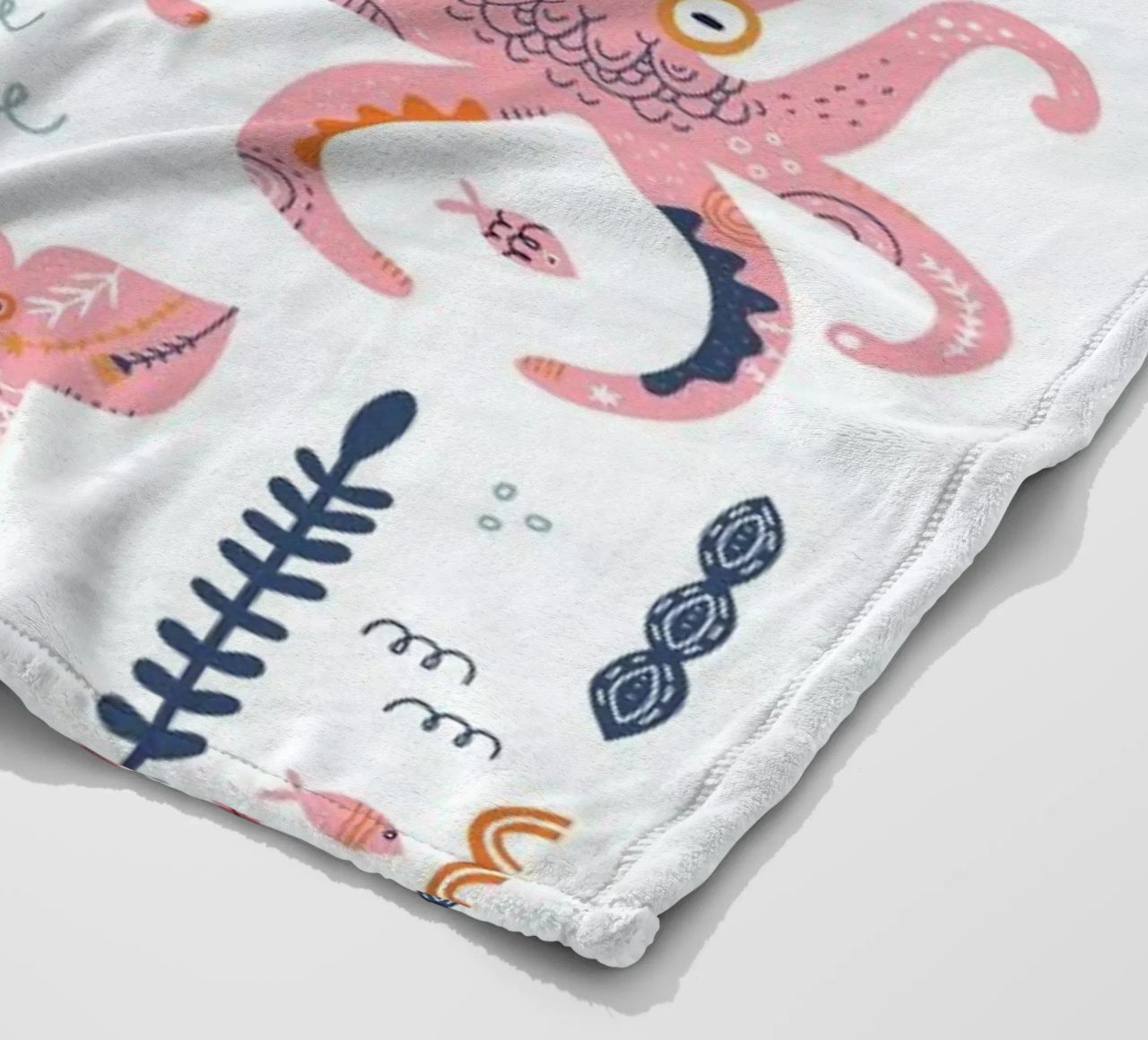 Patchwork Animals fleece blanket by Little Flourishes