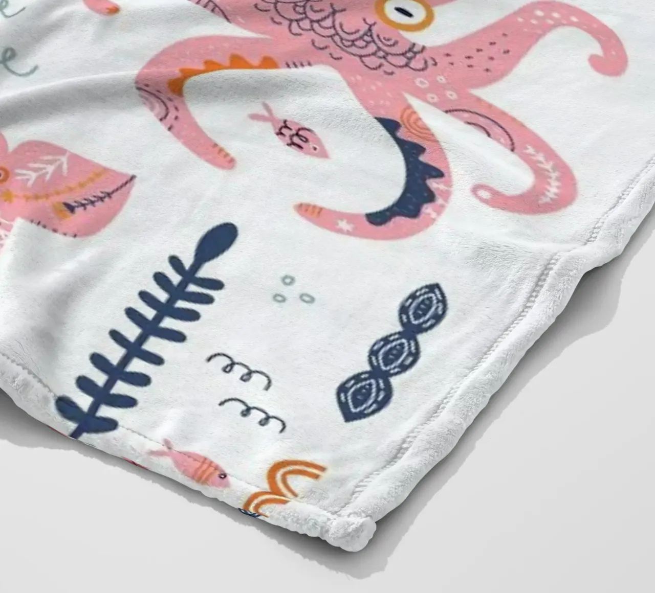 Patchwork Animals fleece blanket by Little Flourishes