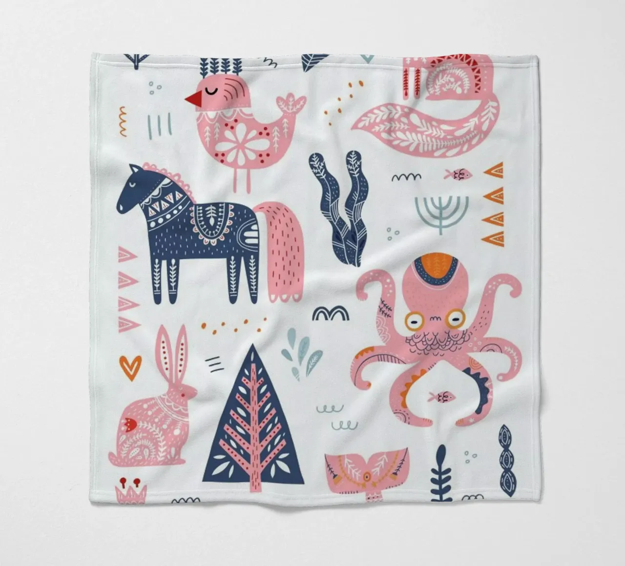 Patchwork Animals coperta in pile da Little Flourishes