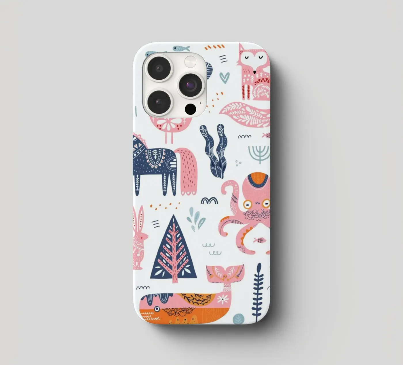 Patchwork Animals coque iphone de Little Flourishes