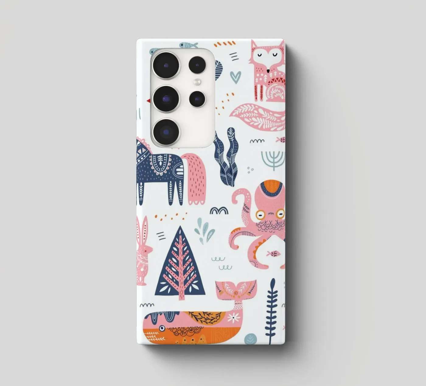 Patchwork Animals Samsung Hülle von Little Flourishes