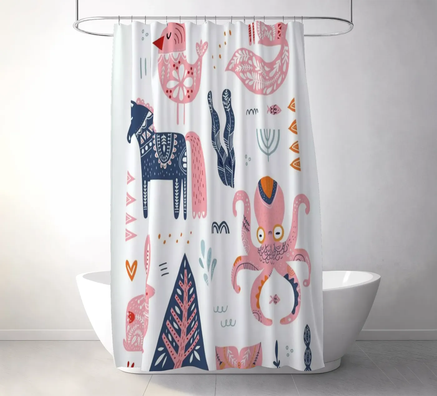 Patchwork Animals tenda da doccia da Little Flourishes