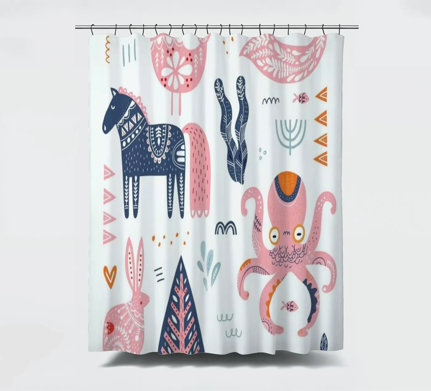 Patchwork Animals tenda da doccia da Little Flourishes