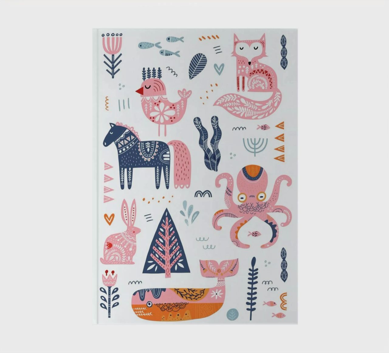 Patchwork Animals notebook by Little Flourishes