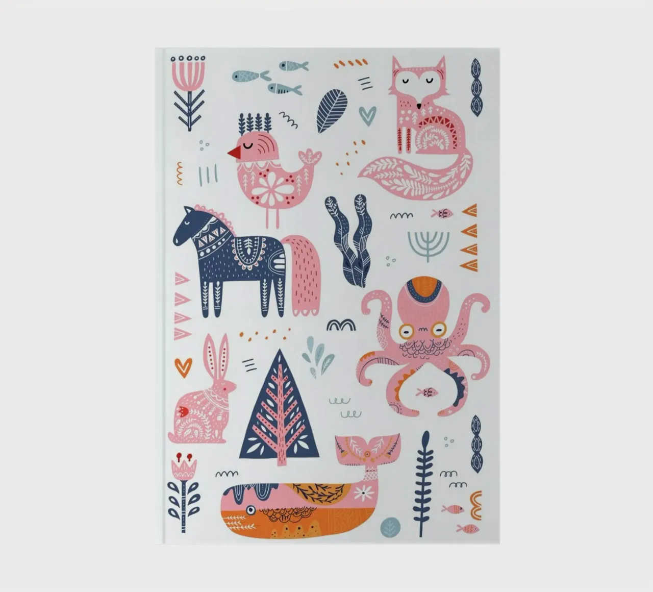 Patchwork Animals Notizbuch von Little Flourishes