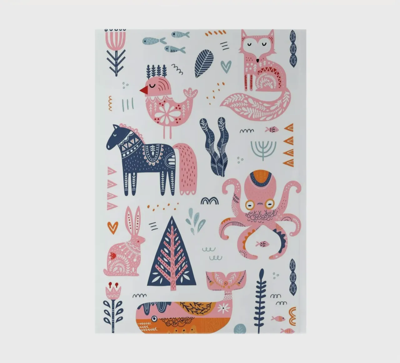 Patchwork Animals Notizbuch von Little Flourishes