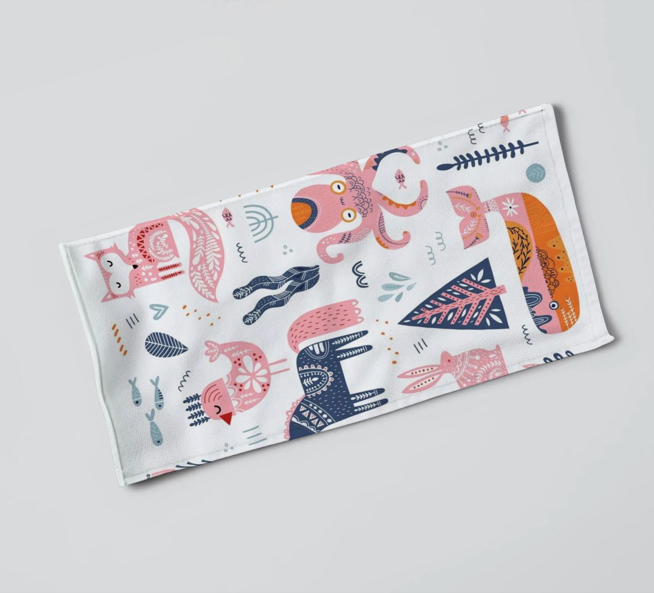 Patchwork Animals serviette de bain de Little Flourishes