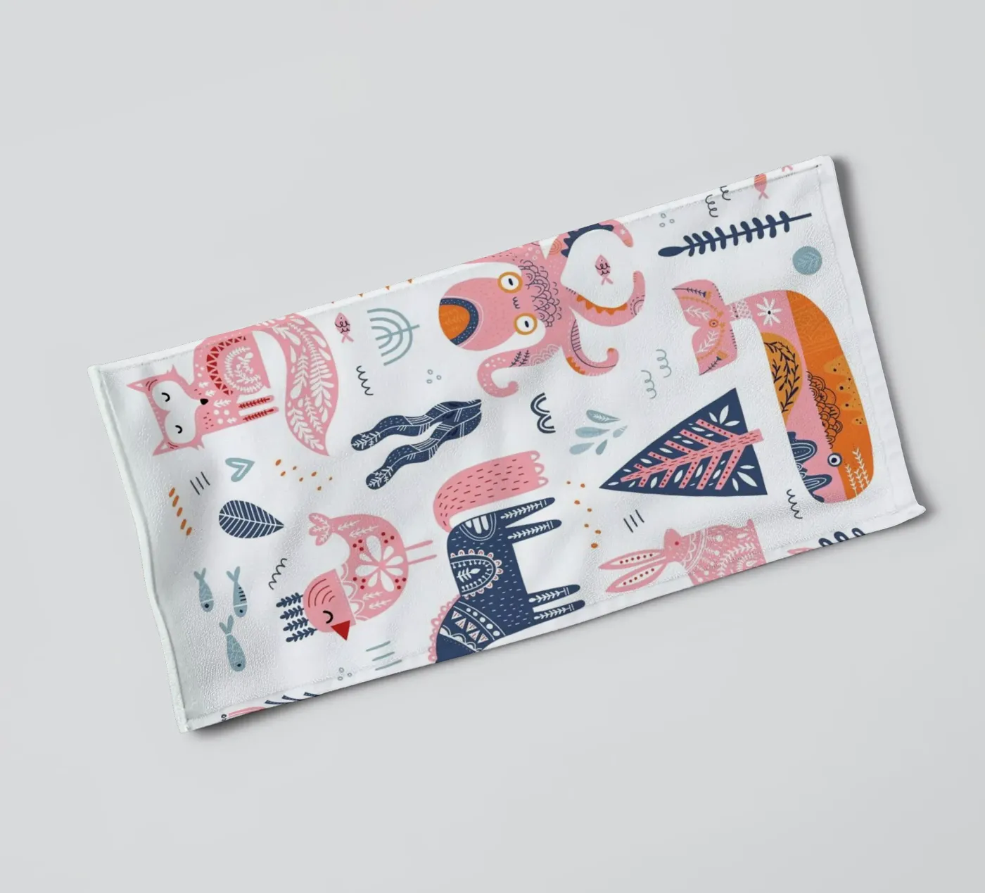 Patchwork Animals badhanddoek van Little Flourishes