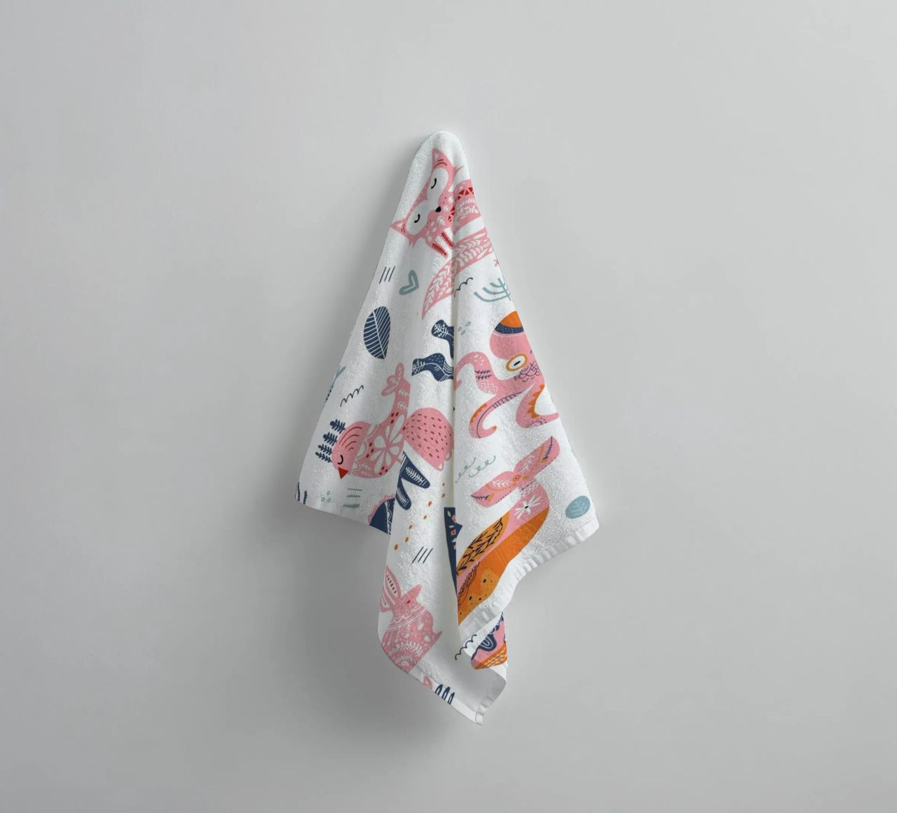 Patchwork Animals serviette de bain de Little Flourishes