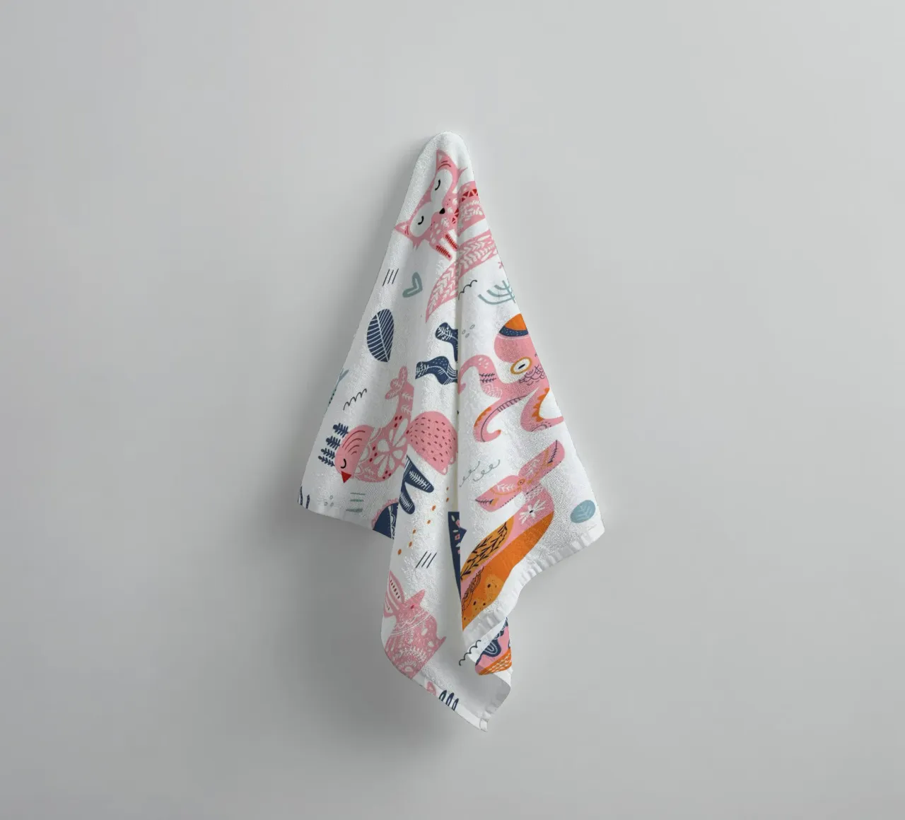 Patchwork Animals asciugamano da bagno da Little Flourishes