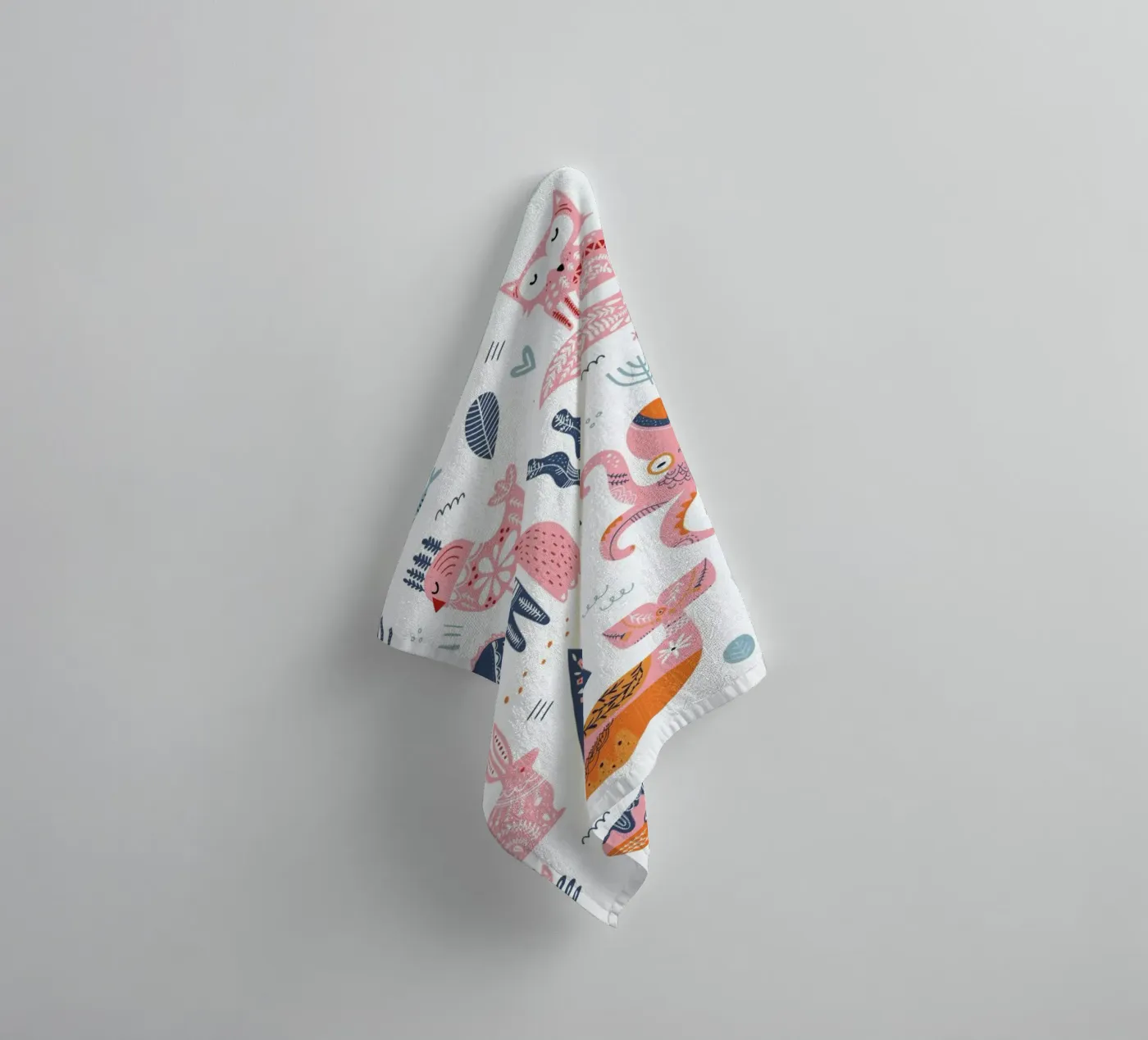 Patchwork Animals badhanddoek van Little Flourishes