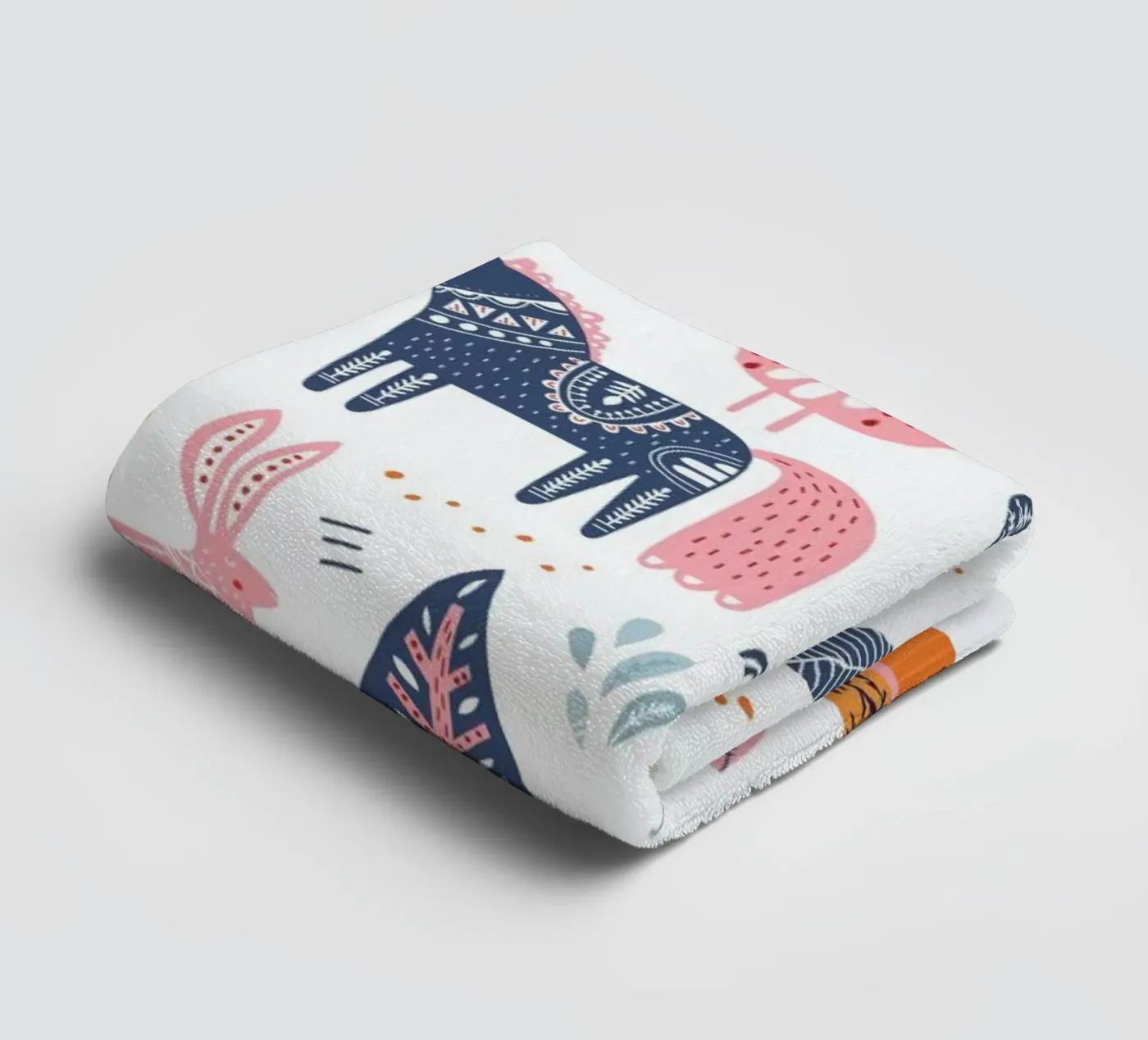 Patchwork Animals badhanddoek van Little Flourishes