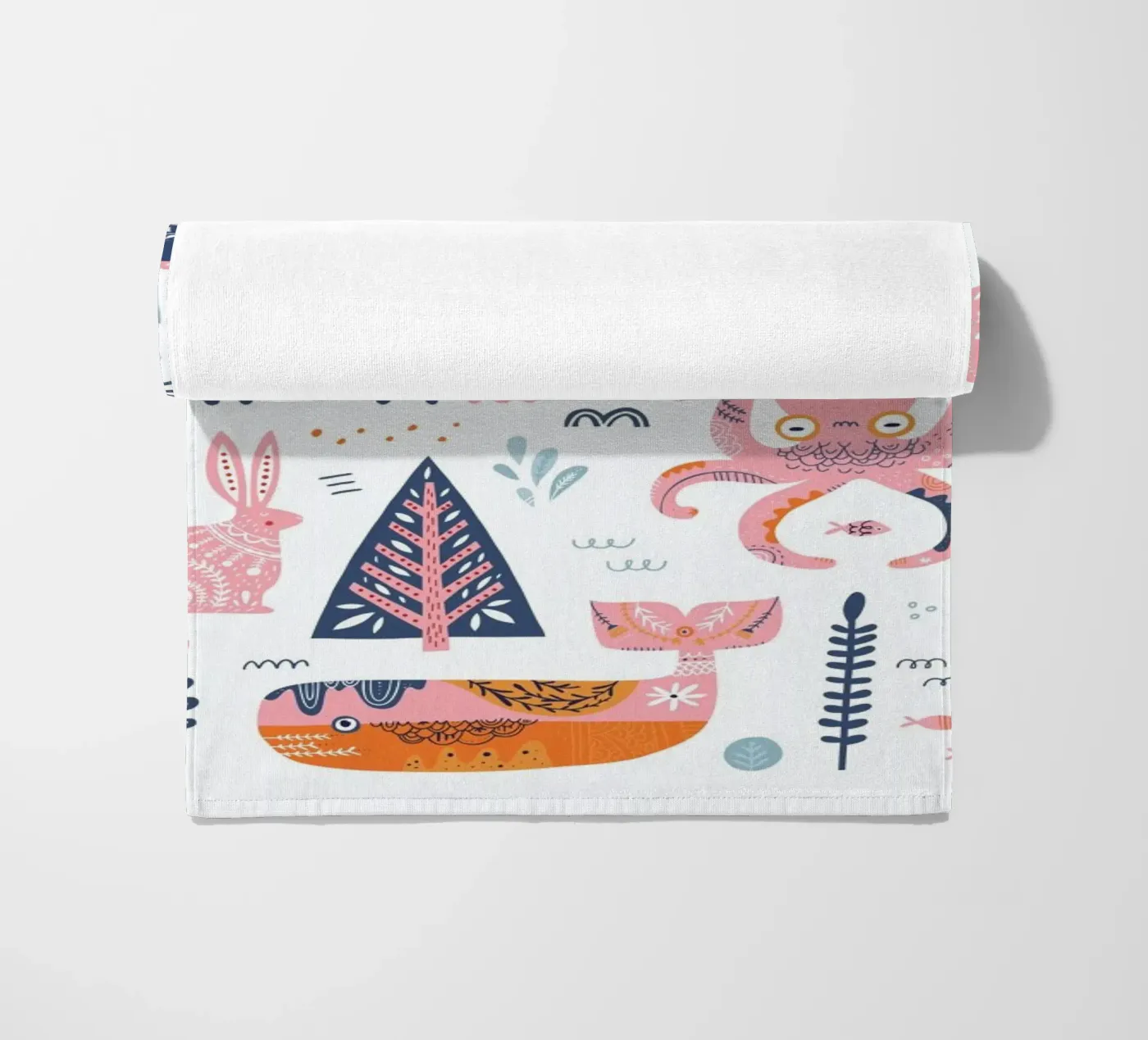 Patchwork Animals beach towel by Little Flourishes