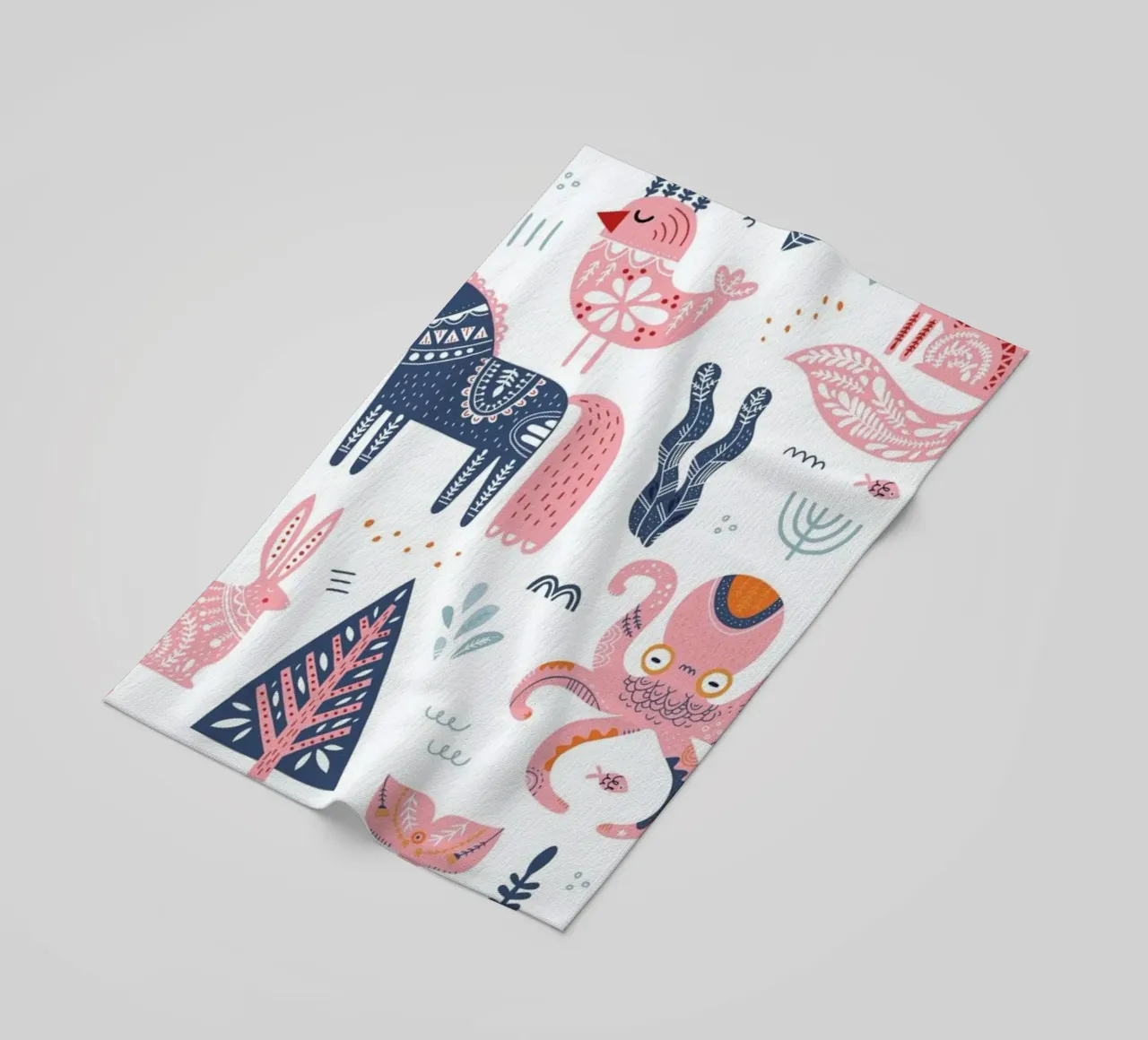 Patchwork Animals telo mare da Little Flourishes