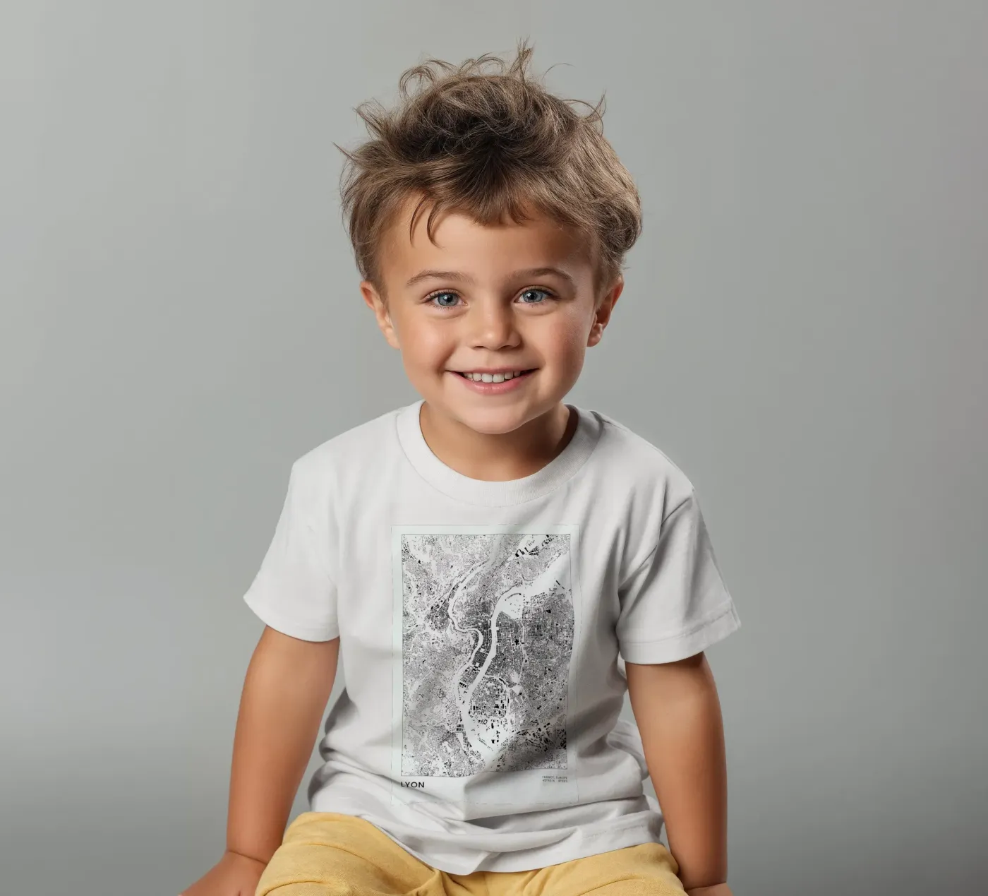 Lyon t-shirt bambini da The Cartography Collection