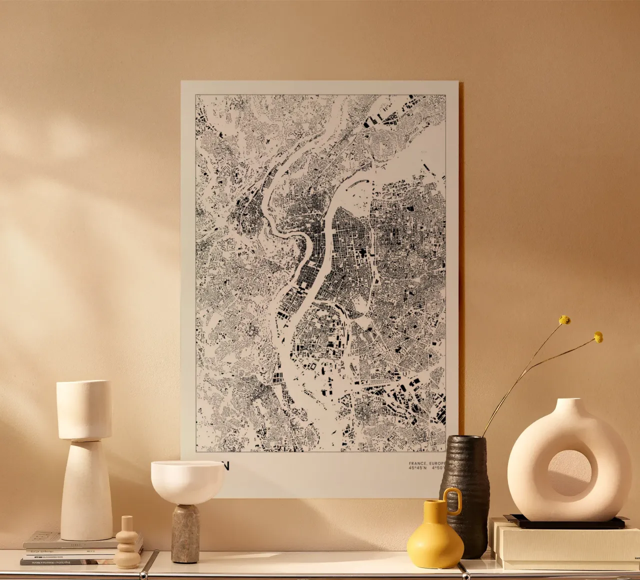 Lyon plexiglass da The Cartography Collection