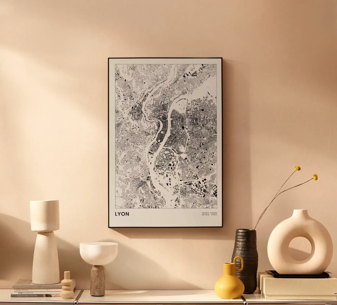 Lyon forex plate by The Cartography Collection