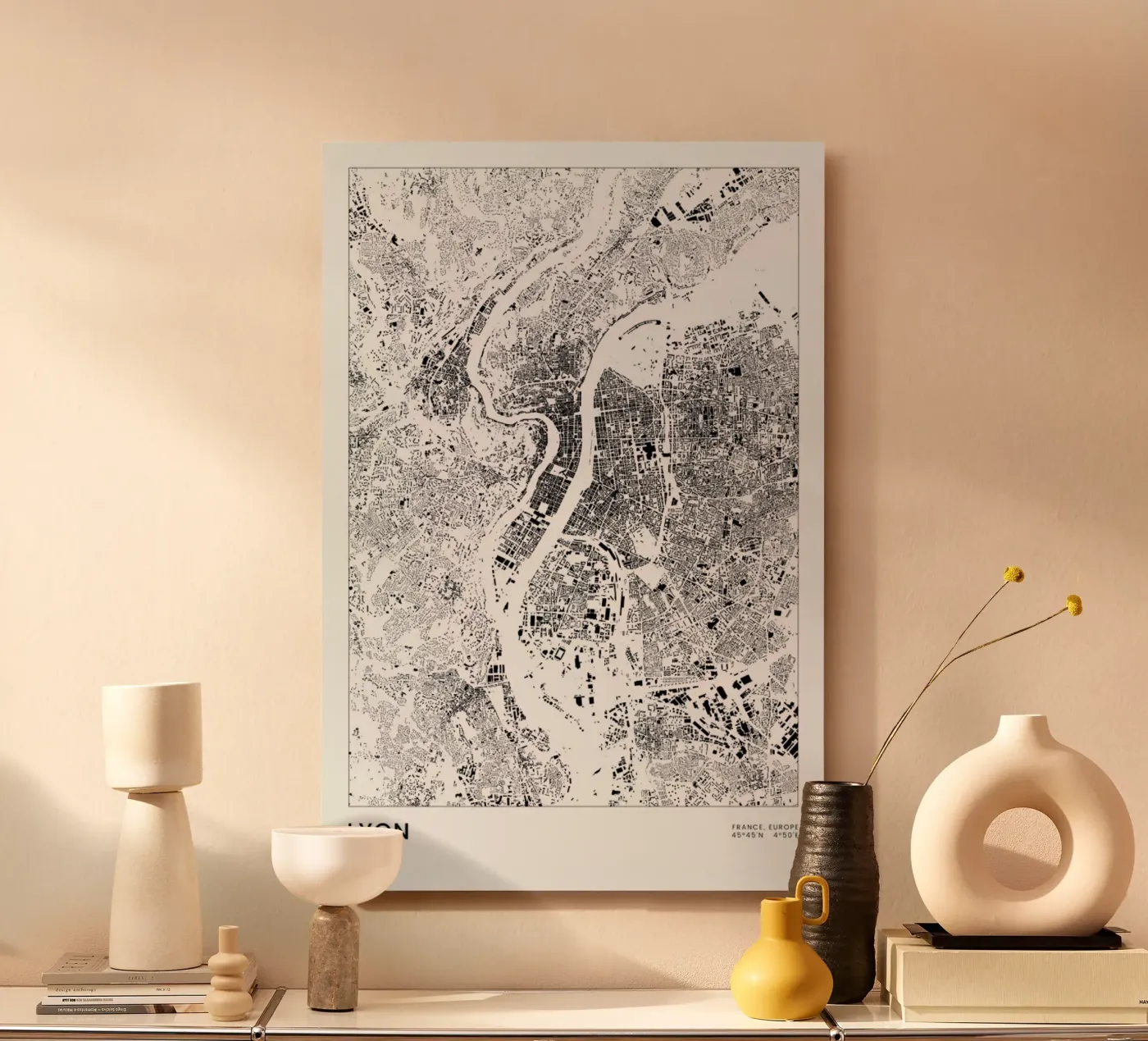 Lyon forex plate by The Cartography Collection