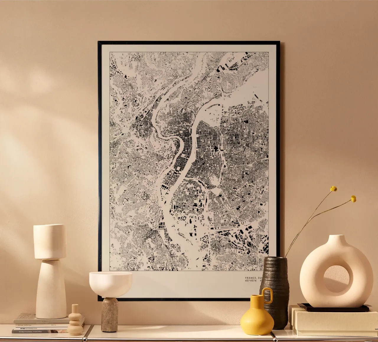 Lyon poster da The Cartography Collection